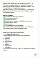 Vorschau - Arbeitsblätter - Uhrzeit - Spielerisch die Uhr lernen - Seite 1
