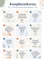 Vorschau - Poster - Komplimentekarten für Unterricht, Klassenarbeiten, Elternsprechtag & Lernentwicklungsgespräche - Seite 2