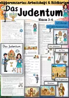 Vorschau - Unterrichtsreihen - Ethik - Das Judentum Arbeitsheft 3. 4. 5. 6. Klasse Unterrichtsreihe und Bildkarten Weltreligionen Religion IRU - Deckblatt