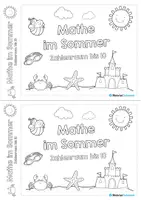 Vorschau - Arbeitsblätter - Mini-Heft: Mathe im Sommer - Zahlenraum bis 10 (21 Arbeitsblätter) - Seite 1