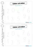 Vorschau - Arbeitsblätter - Mini-Heft: Mathe im Sommer - Zahlenraum bis 10 (21 Arbeitsblätter) - Seite 2