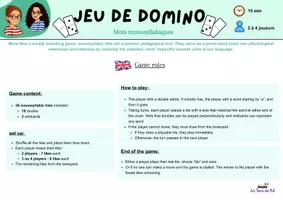Aperçu - Jeux - Dominos monosyllabiques - Page 3