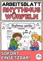 Vorschau - Arbeitsblätter - Arbeitsblatt "Rhythmus würfeln" - Musik Jg.3-6 - Deckblatt