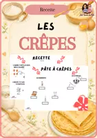 Aperçu - Feuilles d'exercices - Recette des crêpes - Page de couverture
