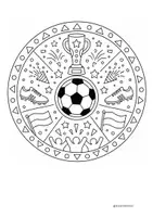 Vorschau - Mal- und Bastelvorlagen - Fußball WM Mandalas - Seite 2