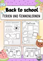 Vorschau - Arbeitsblätter - Englisch Klasse 4, 5, 6, 7, 8: Back to school. Schulstart. Mein neues Schuljahr. Schuljahresbeginn im Englischunterricht. - Deckblatt