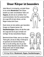 Vorschau - Arbeitsblätter - Geschlechtsorgane kindgerecht erklärt : Leseverständnis und Wortsuchrätsel mit Lösungen - Seite 1