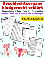 Vorschau - Arbeitsblätter - Geschlechtsorgane kindgerecht erklärt : Leseverständnis und Wortsuchrätsel mit Lösungen - Deckblatt