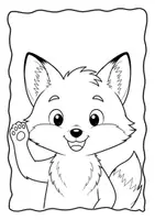 Vorschau - Mal- und Bastelvorlagen - Kunst 1/2 – Sommerfuchs Malvorlage - Seite 1