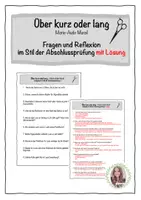 Vorschau - Arbeitsblätter - Über kurz oder lang: Prüfungsaufgaben | HSAP 2027 - Deckblatt