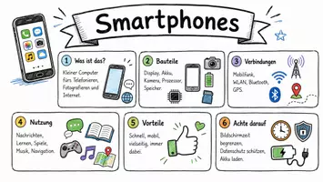 Vorschau - Arbeitsblätter - Arbeitsblatt "Smartphone" + Onlineübung & MP3 + Mindmap + Infografik - Seite 1