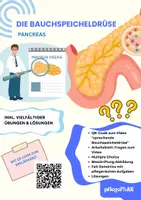 Vorschau - Arbeitsblätter - Die Bauchspeicheldrüse - Arbeitsheft Pflege & Biologie mit Fallbeispielen (Detektiv-Arbeit), QR-Code & Lösungen - Deckblatt