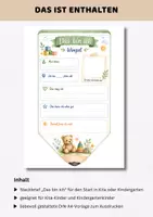Vorschau - Arbeitsblätter - Wimpel-Steckbrief Kita & Kindergarten Kinder "Das bin ich" | Portfolio Vorlagen Kita | DIN A4 Format - Seite 2