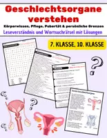 Vorschau - Arbeitsblätter - Geschlechtsorgane verstehen : Leseverständnis und Wortsuchrätsel mit Lösungen - Deckblatt