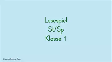 Vorschau - Spiele - Materialpaket Lesespiele Einsterns Schwester - Seite 1