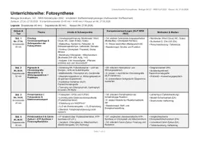 Vorschau - Stundenentwürfe - Unterrichtsreihe Photosynthese Oberstufe - Seite 3