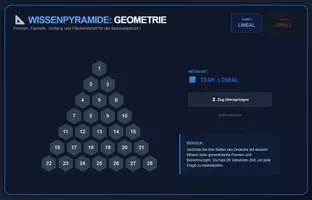 Vorschau - Spiele - Wissenpyramide - Geometrie und geometrische Formen - Seite 1