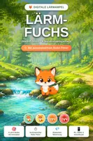 Vorschau - Interaktives Material - Lärm-Fuchs 🦊 Digitale Lärmampel mit Ruhe-Timer | Klassenmanagement Grundschule | Smartboard - Deckblatt