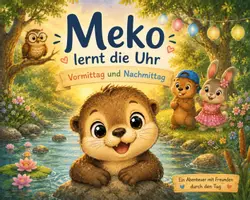 Vorschau - Präsentationen/Tafelbilder - Meko lernt die Uhr - vormittags und nachmittags - Seite 1