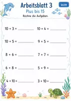 Vorschau - Arbeitsblätter - Rechenpäckchen Plus bis 20 | Mathematik Klasse 1 | 7 Arbeitsblätter als PDF - Seite 3