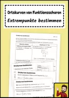Vorschau - Arbeitsblätter - Ortskurven von Funktionsscharen bestimmen - Deckblatt