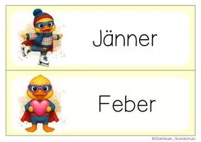 Vorschau - Anderer Materialtyp - Entenklasse Tafelkalender Klassentier Ente Superhelden - Seite 2