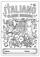 anteprima - Clipart / Immagini originali - Copertine quaderni seconda primaria - Pagina 1