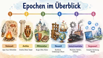 Vorschau - Arbeitsblätter - Arbeitsblatt zum Thema "Epoche" + Onlineübung & MP3 + Infografik - Seite 2