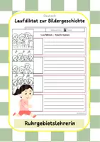 Vorschau - Spiele - Bildergeschichte - Laufdiktat Klasse 3-4 - Deckblatt