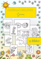 Vorschau - Mal- und Bastelvorlagen - Ausmalbilder Fensterdeko Sommermix - Deckblatt