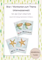 Vorschau - Bildkarten - Bild- / Wortkarten zum Themenbereich Unterwasser - Deckblatt