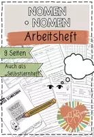 Vorschau - Arbeitsblätter - NOMEN+NOMEN Arbeitsheft zusammengesetzte Nomen - Deckblatt