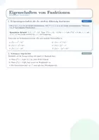 Vorschau - Arbeitsblätter - Eigenschaften von Funktionen – Arbeitsblätter mit Lösungen - Monotonie, Krümmung, Extrema, Wendepunkte und Ortskurven - Seite 2