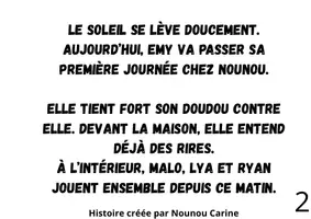Aperçu - Cartes / Images - Emy va chez nounou ! Histoire Kamishibaï - Page 1