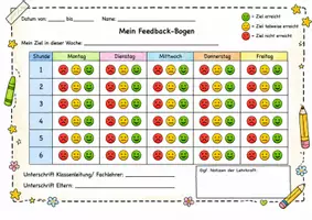 Vorschau - Fördermaterial/Inklusion - Smileybogen Grundschule (Feedbackbogen) - Deckblatt