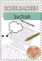 Vorschau - Arbeitsblätter - SCHULSACHEN Suchsel Wortschatz DaZ - Deckblatt