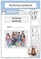 Vorschau - Arbeitsblätter - My family - workbook (worksheets: vocabulary, writing, quiz) - Deckblatt
