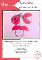 Vorschau - Unterrichtsreihen - 🐞Bastelvorlage Marienkäfer Karte – Frühling & Muttertag und besondere Ereignisse - inkl. Anleitung (Grundschule) - Deckblatt