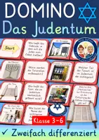 Vorschau - Unterrichtsreihen - Judentum Weltreligion Ethik Religionsunterricht DOMINO - Deckblatt