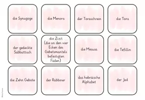 Vorschau - Unterrichtsreihen - Judentum Weltreligion Ethik & Religion BINGO Spiel - Seite 3