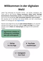 Vorschau - Arbeitsblätter - Medienkompetenz: Social-Media & Algorithmen verstehen - Seite 1