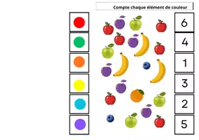 Aperçu - Apprentissages en autonomie - logico primo-ligne dénombrer avec les fruits - Page de couverture