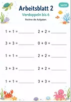 Vorschau - Arbeitsblätter - Verdoppeln bis 10 | Mathematik Klasse 1 | 7 Arbeitsblätter als PDF - Seite 2