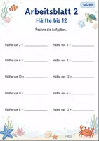 Vorschau - Arbeitsblätter - Halbieren bis 20 | Mathematik Klasse 1 | 7 Arbeitsblätter als PDF - Seite 2
