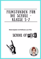 Vorschau - Arbeitsblätter - Filme für den Unterricht - School of Rock - Deckblatt