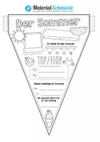 Vorschau - Arbeitsblätter - Sommer: Wimpel / Wimpelkette - Seite 1