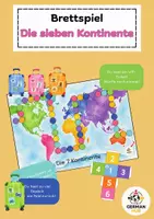Vorschau - Arbeitsblätter - Materialpaket Kontinente | Arbeitsblätter und Brettspiel - Seite 1