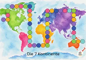Vorschau - Arbeitsblätter - Materialpaket Kontinente | Arbeitsblätter und Brettspiel - Seite 2