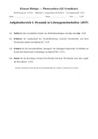 Vorschau - Klassenarbeiten - Klausur Photosynthese & Wechselbeziehungen (Oberstufe Biologie) - Seite 1