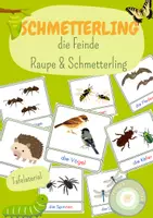 Vorschau - Präsentationen/Tafelbilder - Feinde - Schmetterling und Raupe Tafelmaterial / Bildkarten - Deckblatt